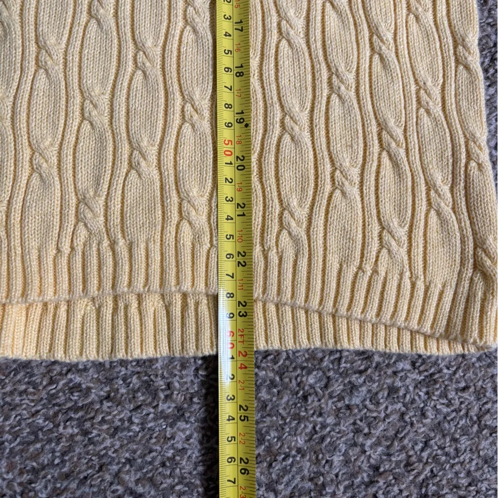 Vintage Villager Sport Liz Claiborne Sleeveless Butter Yellow Mock Neck Size XL - Image 8