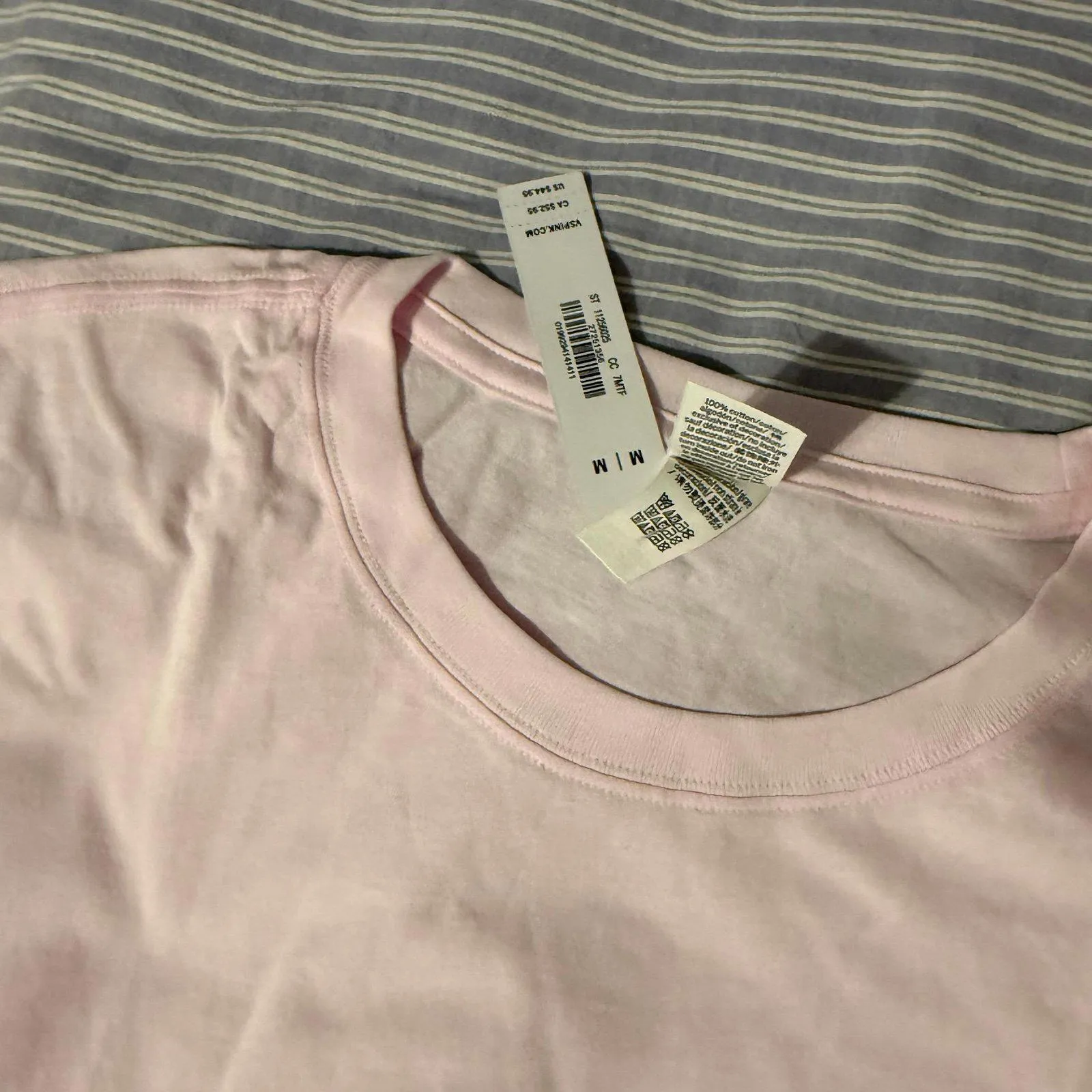 VS PINK LOVE PINK CAMPUS LONG SLEEVE TEE & BLING/RHINESTONES LOGO - Image 3