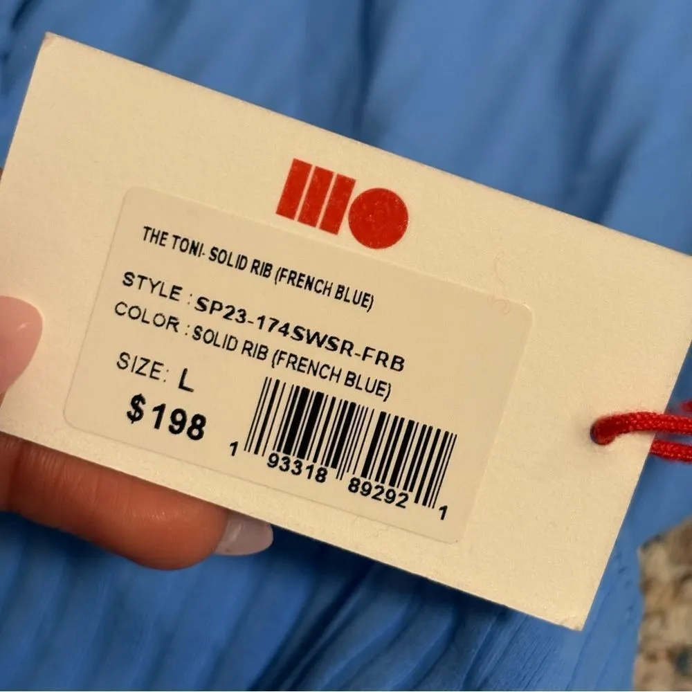 NWT Solid & Striped The Toni One-Piece in Solid Rib French Blue- Size Large - Image 11