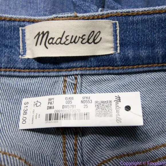 NEW‎ Madewell Cali Demi-Boot Jeans in Dorrance Wash, 25 - Image 11