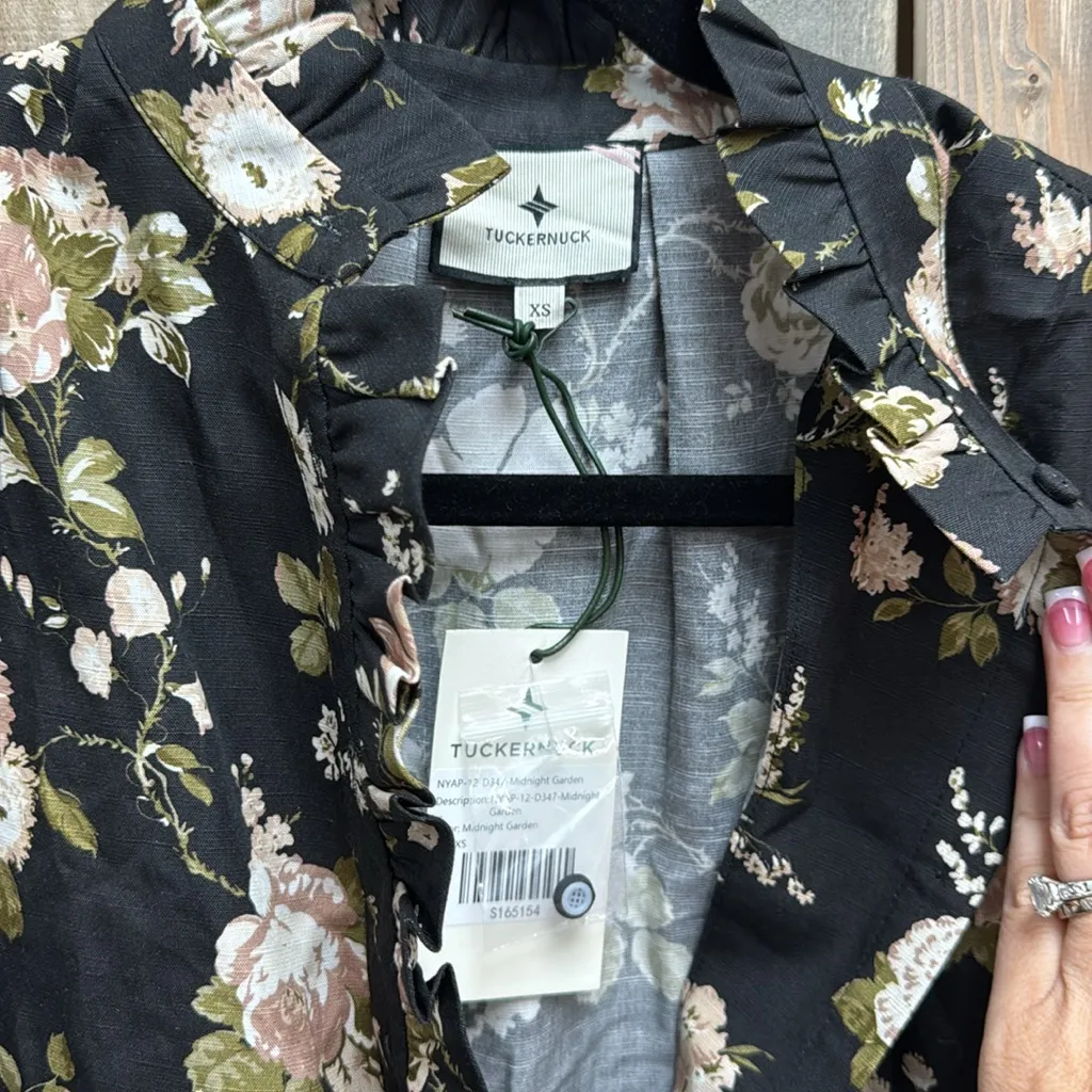 Tuckernuck Midnight Garden Dress Black Size XS - Image 3