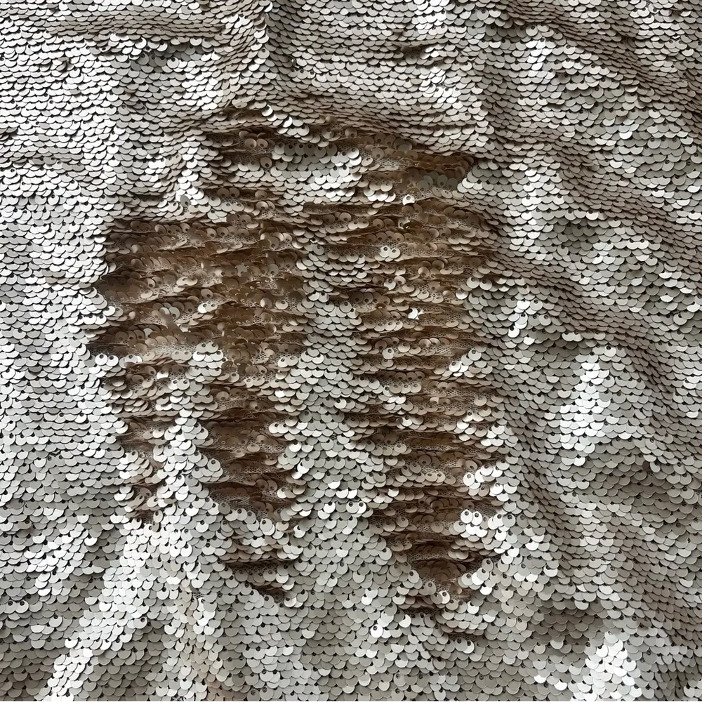 Lucy Paris champagne /copper Sequin maxi Skirt - Image 2