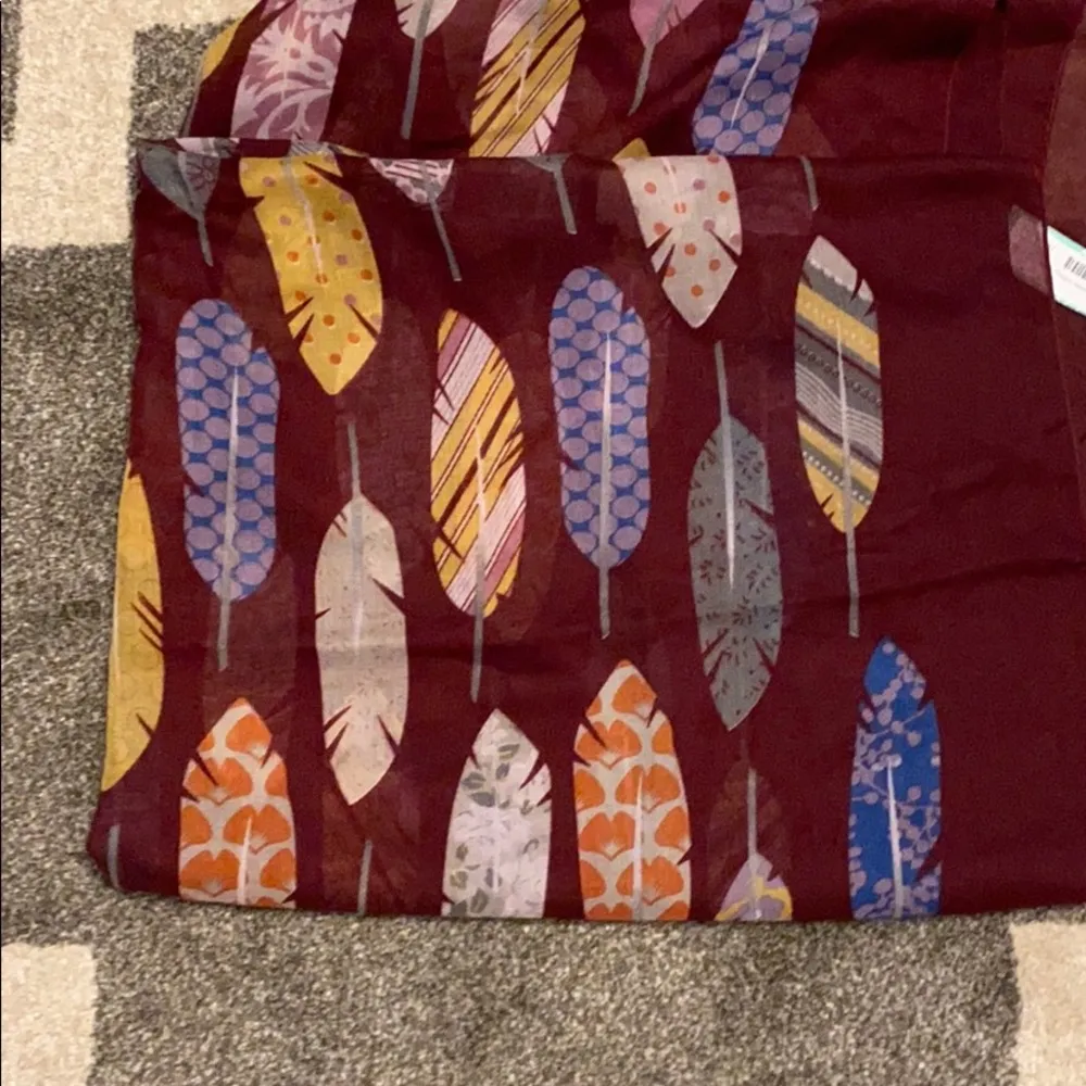 NWT Stitch Fix Girly Burgundy Infinity Scarf - Image 2