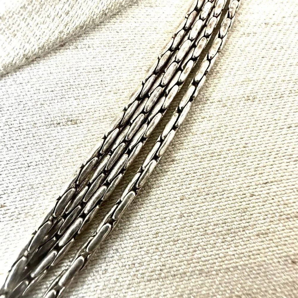 Premier Designs silver tone multi strand necklace - Image 2