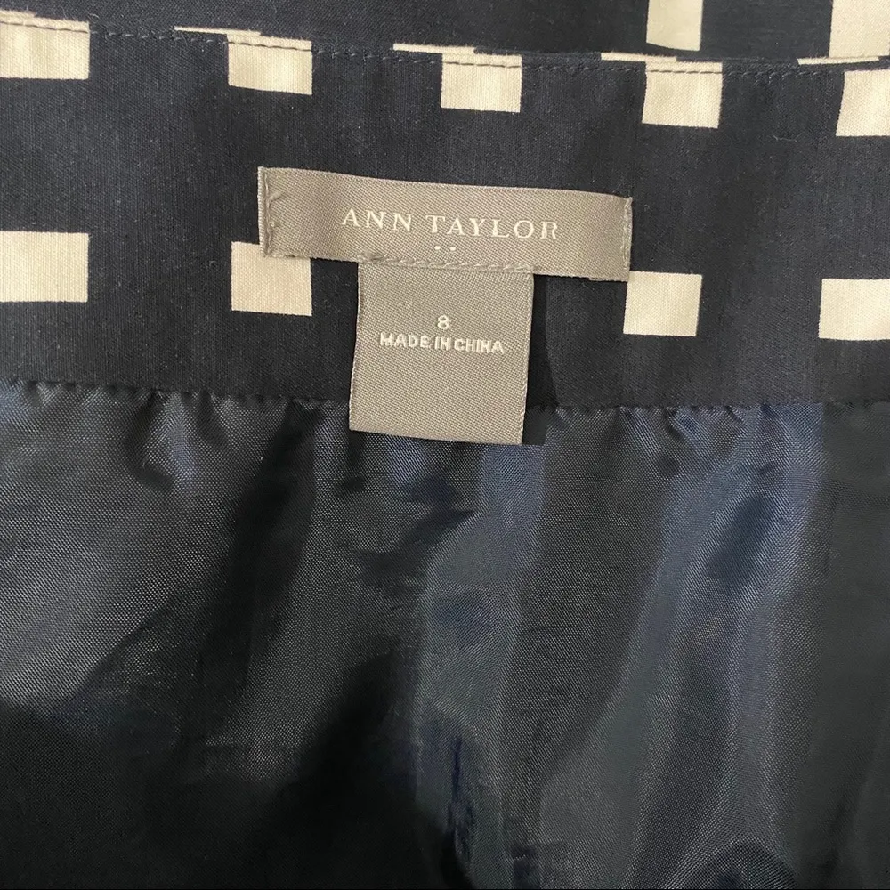 Ann Taylor A line Navy Skirt - Image 3