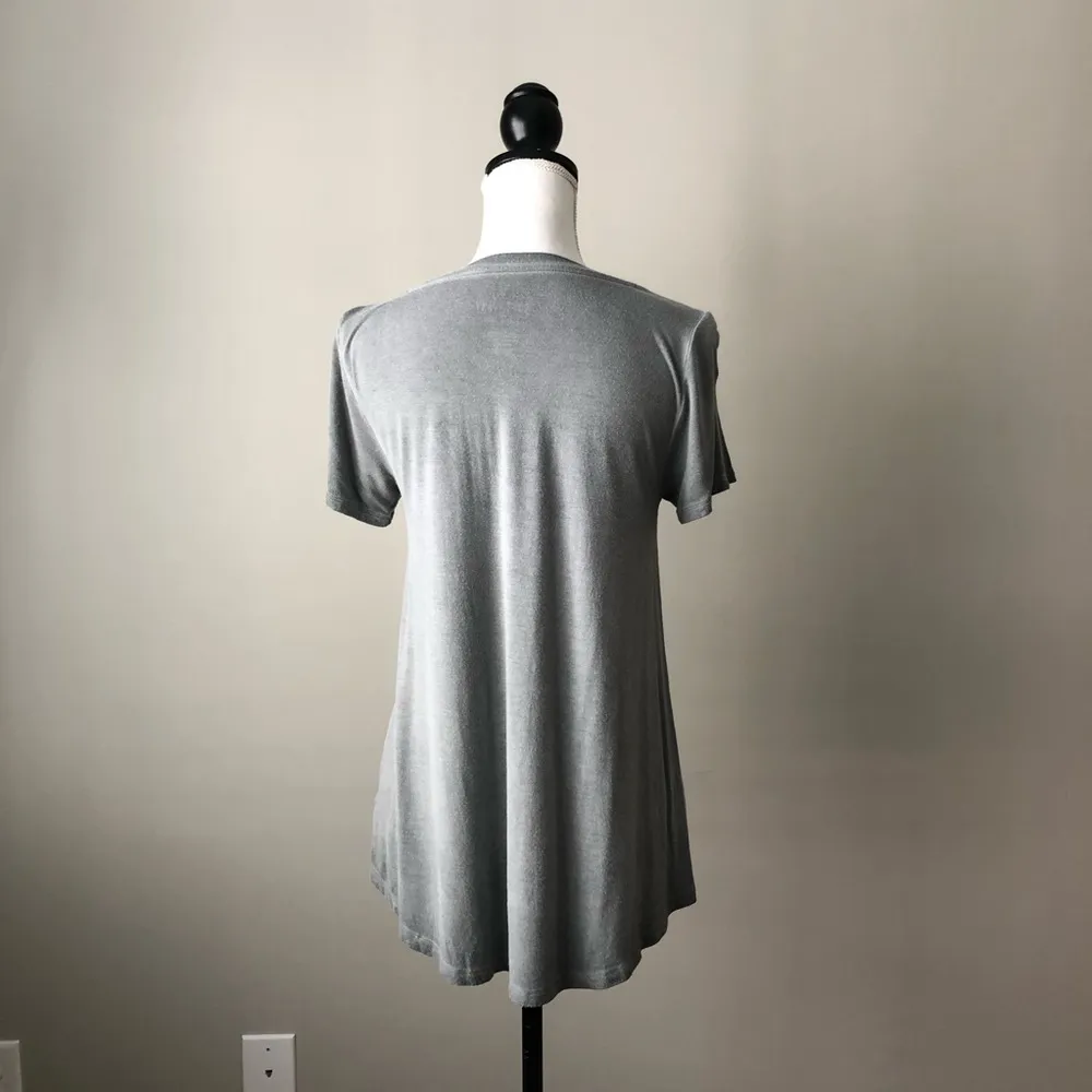 American Eagle Soft & Sexy gray tie up T-shirt S - Image 7