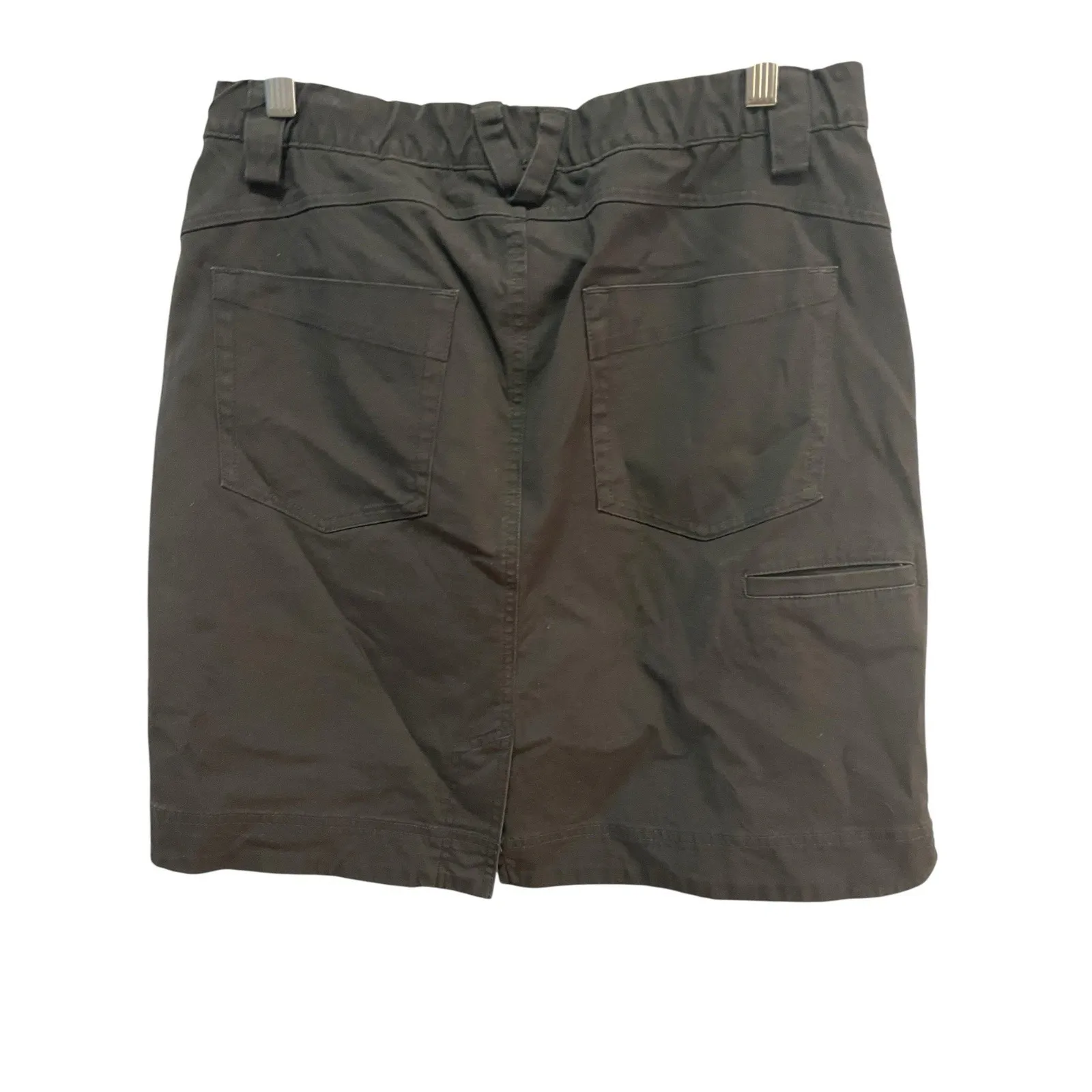 Duluth Trading‎ Co Stretchy Cargo Skirt Skort Black Size 8 Outdoor Hiking - Image 7