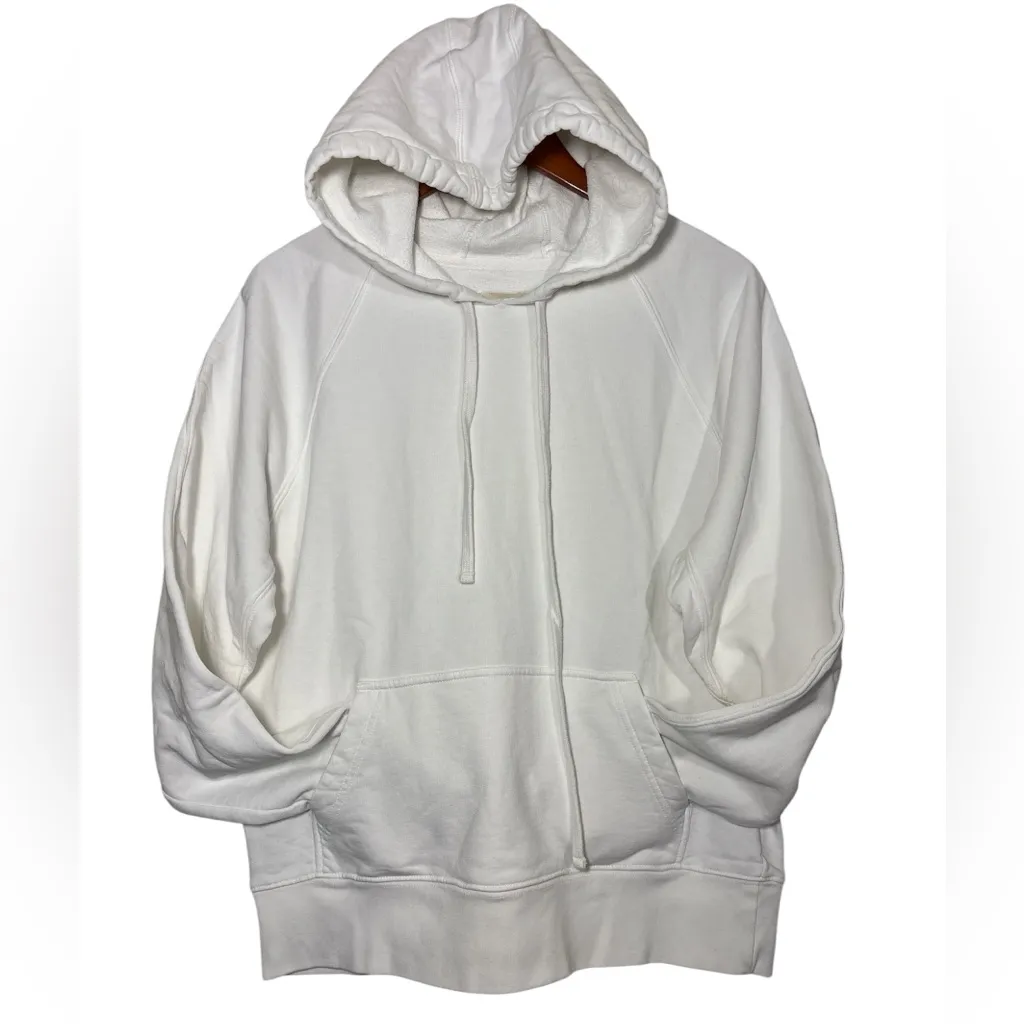 Zadig & Voltaire White Hoodie with Gold Skull Design - Image 3