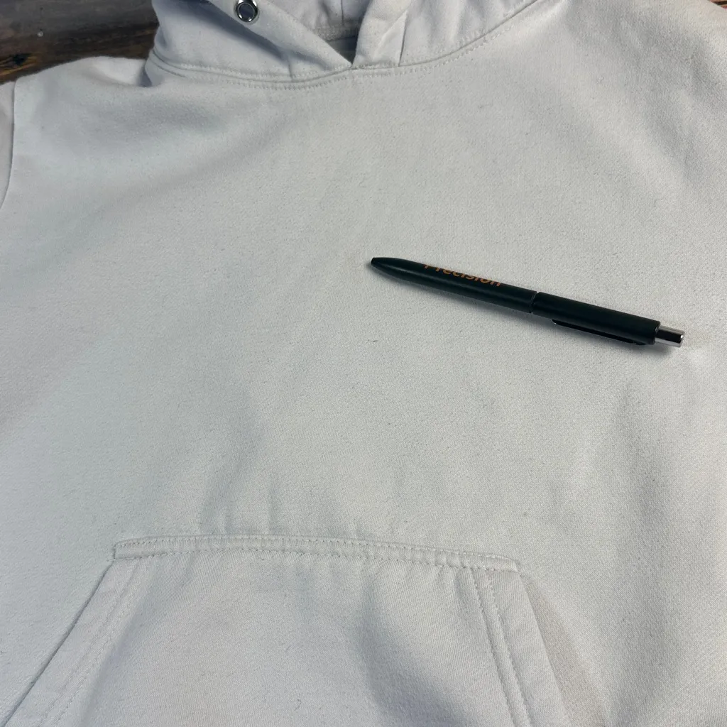 Off-White White and Black Striped Hoodie - Image 11