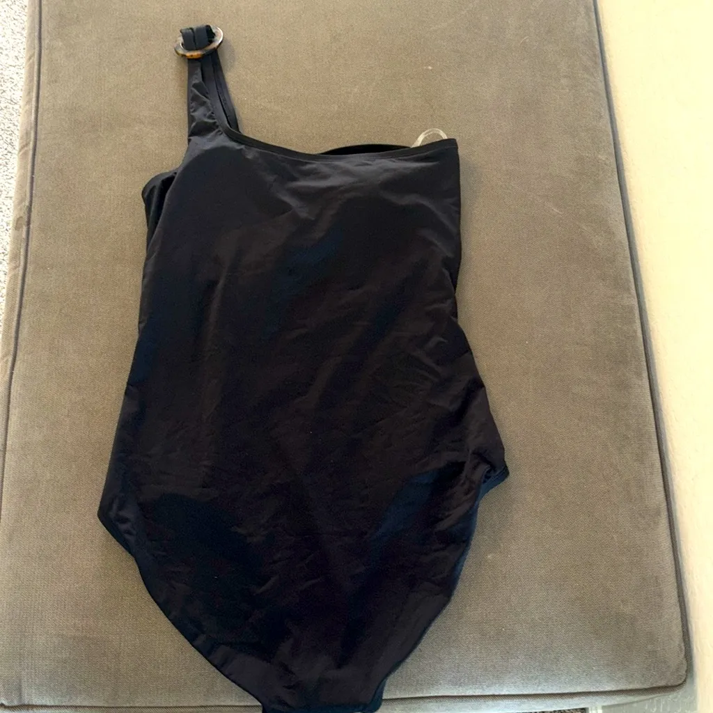 Tommy Bahama Black One-Shoulder Swimsuit - Image 3