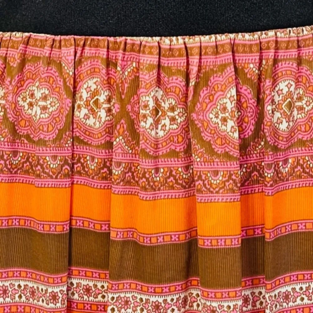 Vintage 60's 70's MCM Maxi Hostess Dress Small/Medium - Image 4