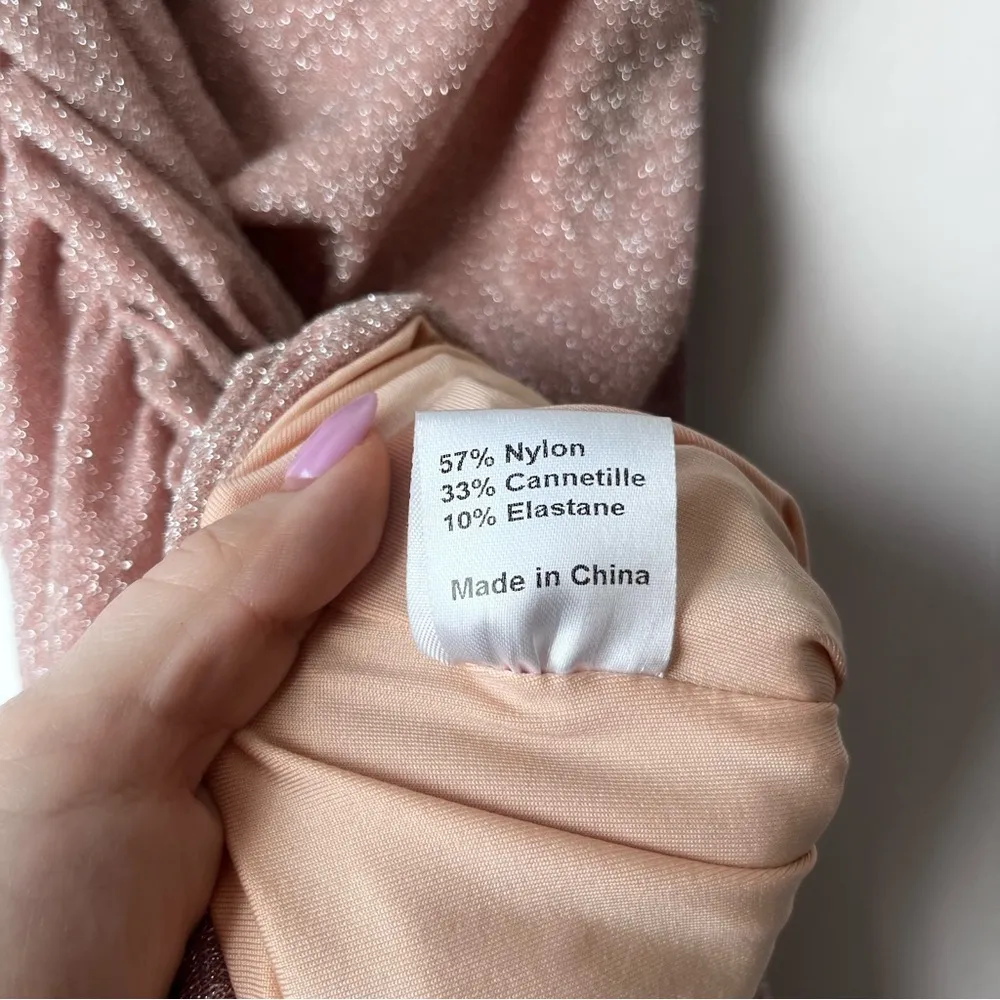 Princess Polly Shayla Champagne Sparkle Bodycon Mini Dress 2 - Image 11