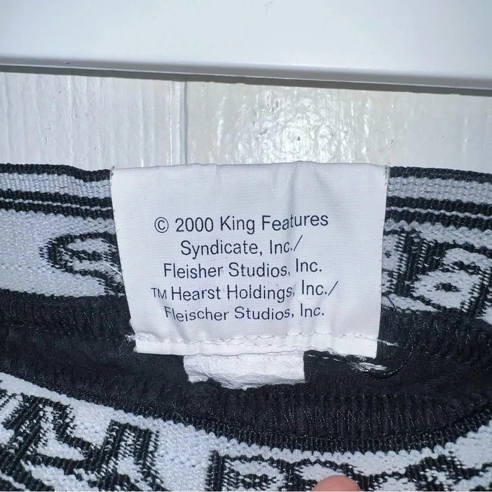 Size Medium Black Betty Boop Embroidered Biker boxer shorts with motorcycle - Image 4