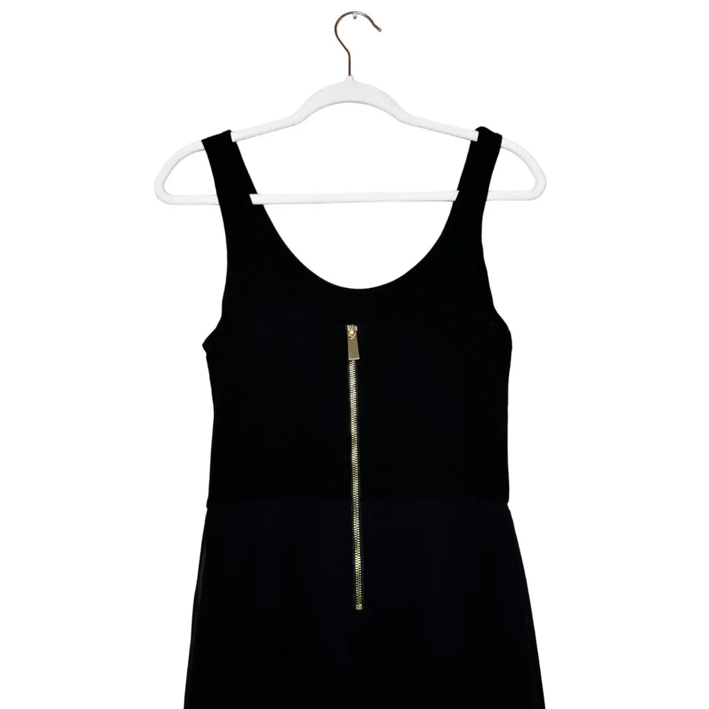 Vince Camuto Chiffon Overlay Tank Maxi Dress Size Medium Black White Sleeveless - Image 7