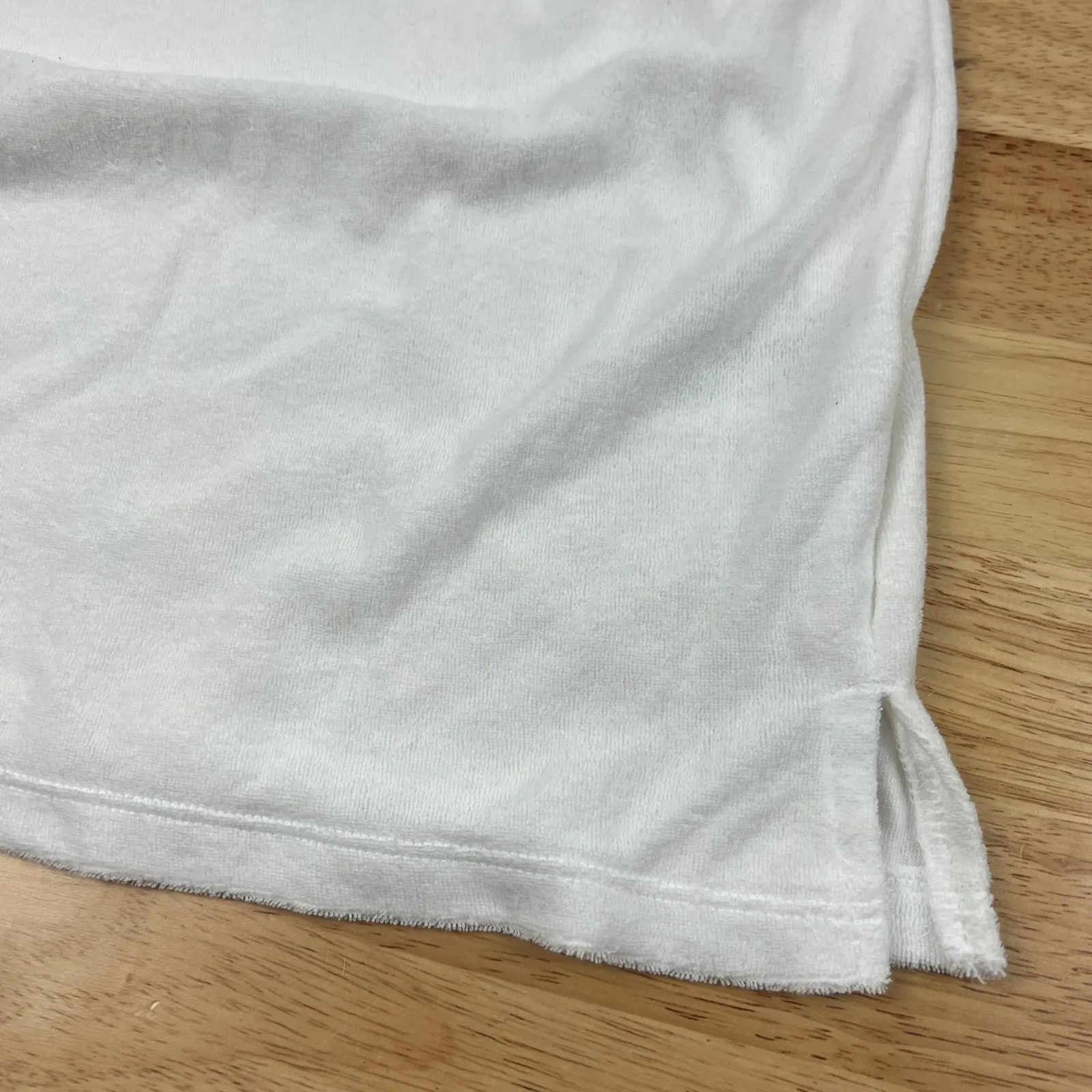 Wild Fable Women's White Rainbow Sleeveless Smocked Terry Dress - Medium - NWT - Image 6