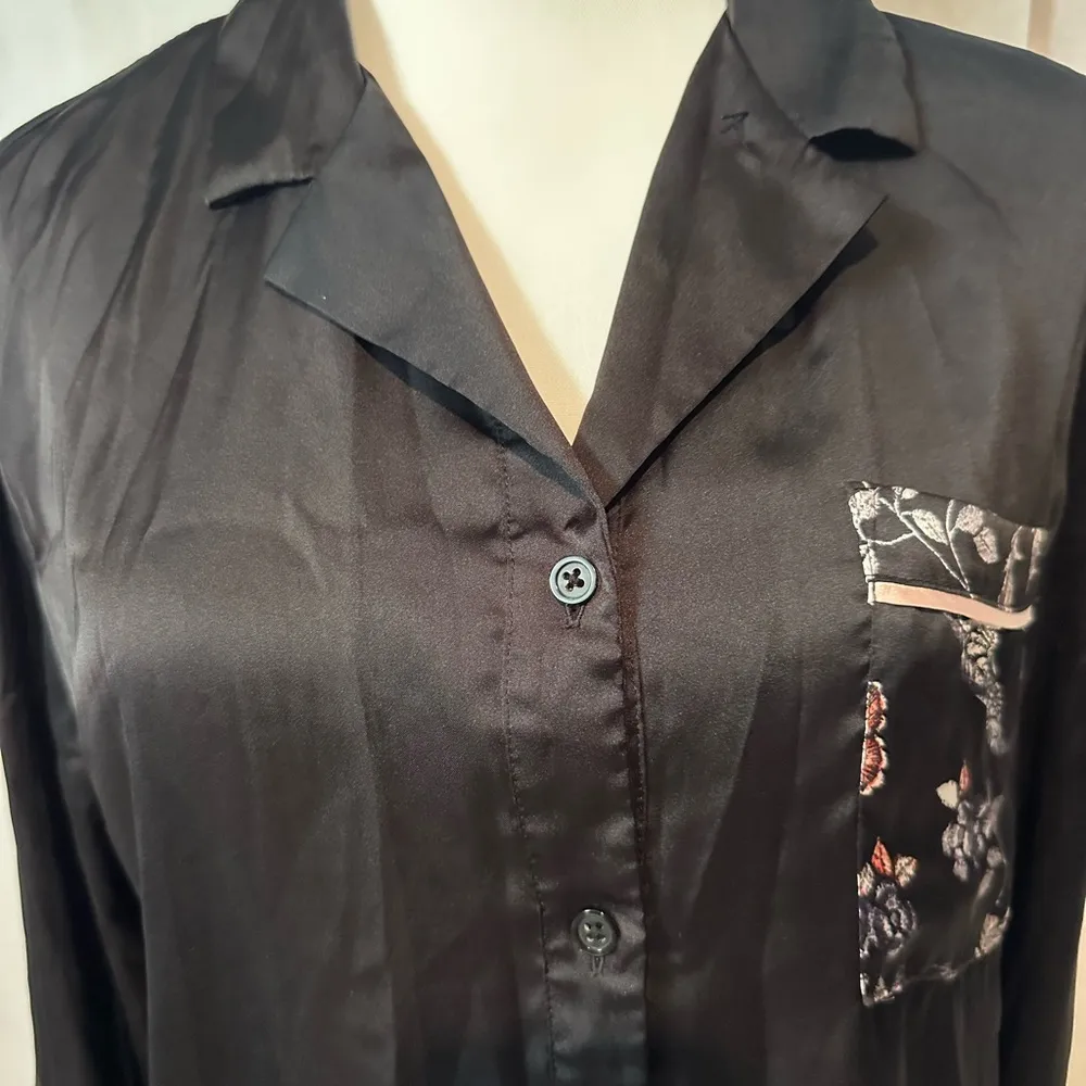 Apt. 9  Black Satin Sleepwear - Image 6