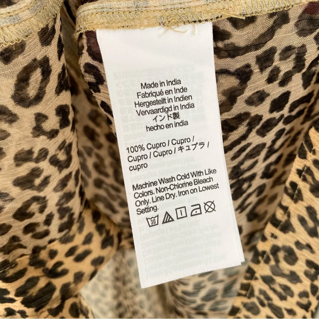 NWT J. Crew Sheer Leopard Print Button Up Shirt - Image 2