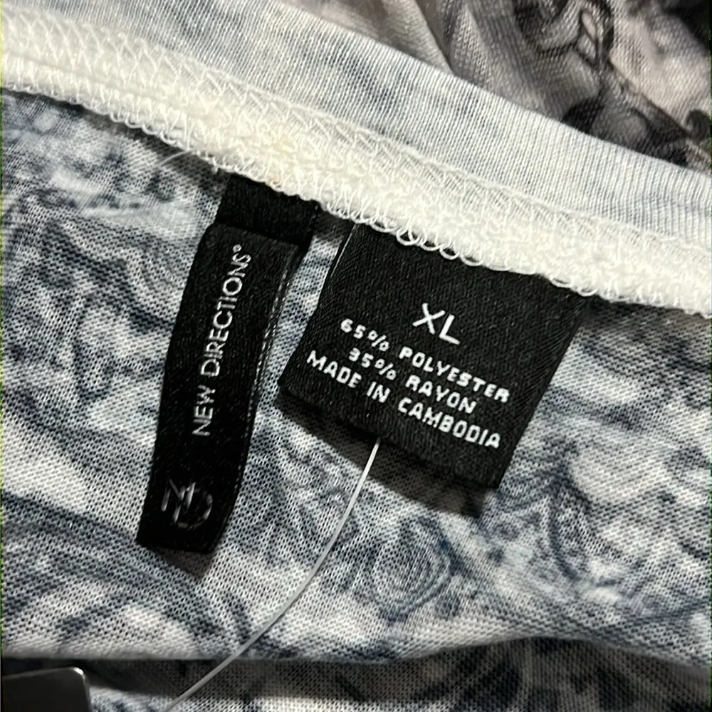 NEW DIRECTIONS size XL womens pullover 3/4 sleeve t - Image 5