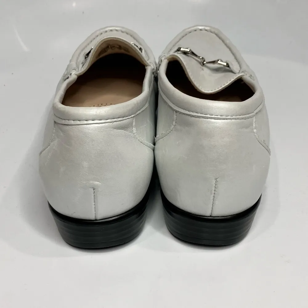 SAS‎ metro pewter leather loafers comfort shoes size 10 Gray - Image 4