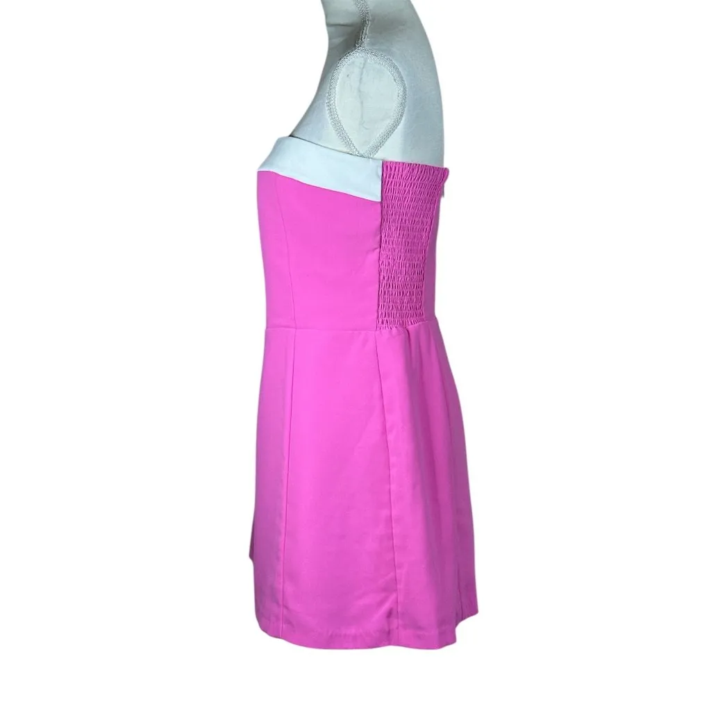 Amanda Uprichard Kerry Skort Romper in Aster & Ivory Large New Womens Dress - Image 5