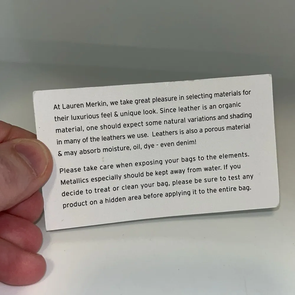 Lauren Merkin Mini Cece Studded Leather Crossbody Bag Purse Tan - Image 15