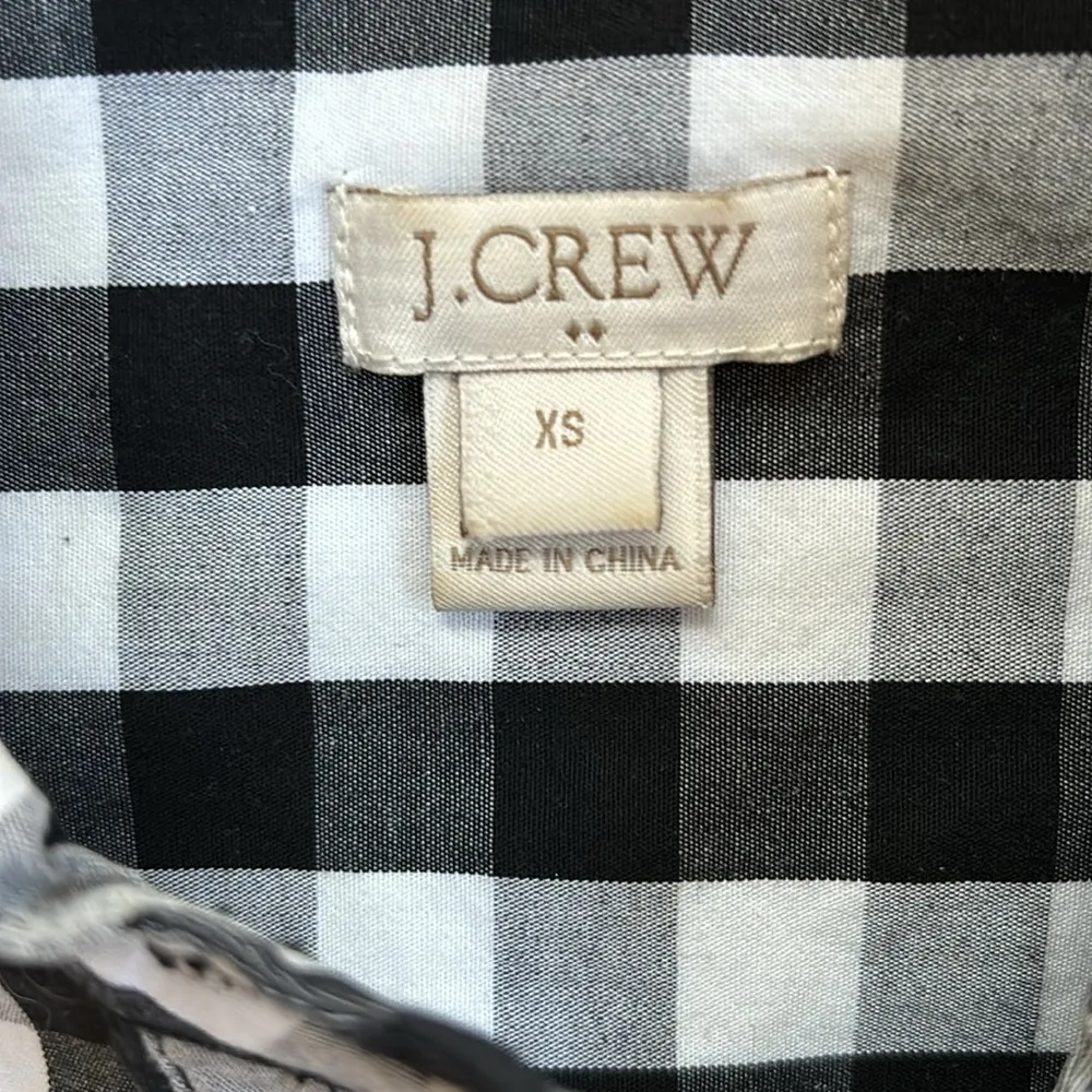 J. Crew black & white gingham dress - Image 5