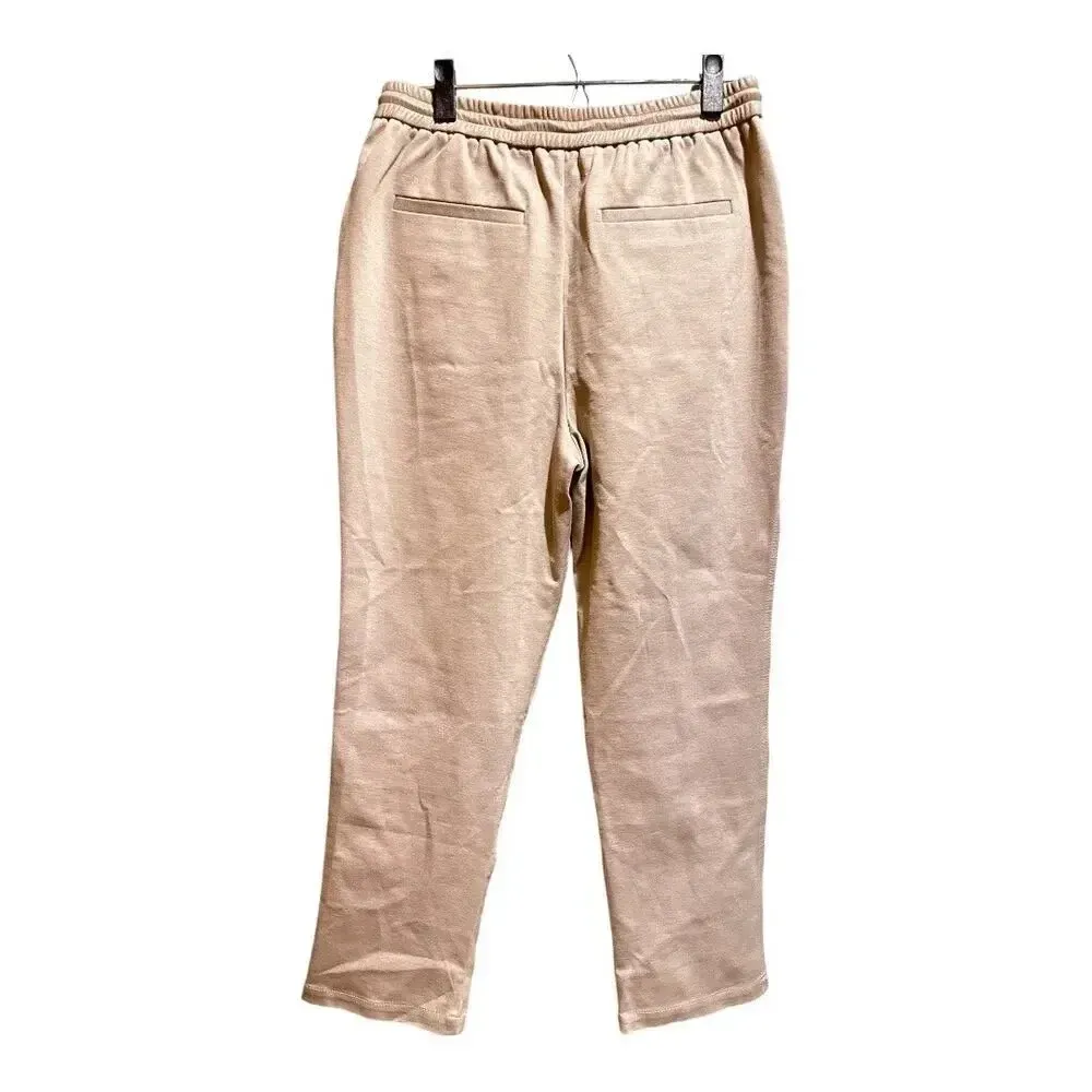 NWT‎ Jonathan Simkhai Violet Vegan Leather Track Pant In Gray | Size M Tan Size M - Image 2