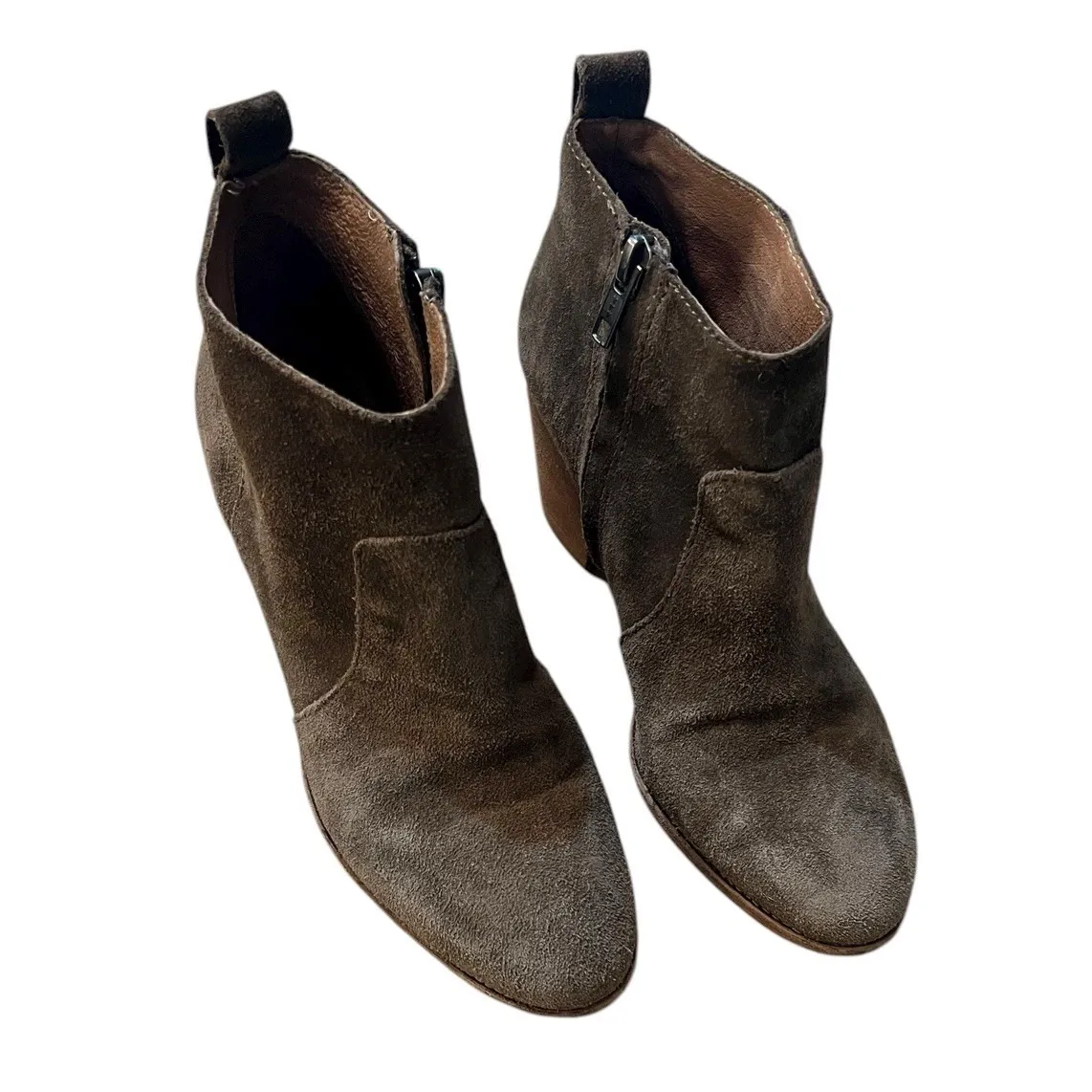 Madewell Ankle Boots‎ Brenner Brown Suede Shoes Size 6.5 - Image 5