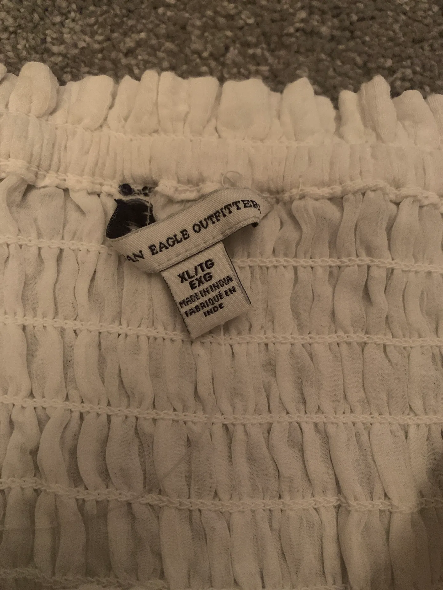 American Eagle White-Tie Tube Top - Image 2