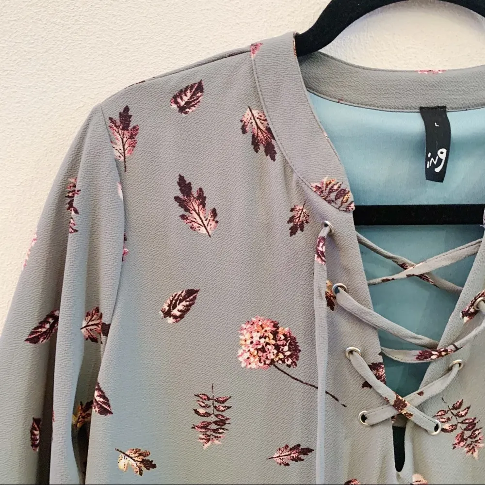 ing Collection Crisscross Tie Shift Dress Size L - Image 4