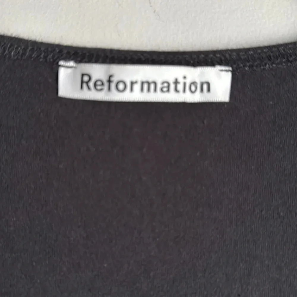 Reformation Cally Stretch Organic Cotton Long Sleeve Dress - Image 6