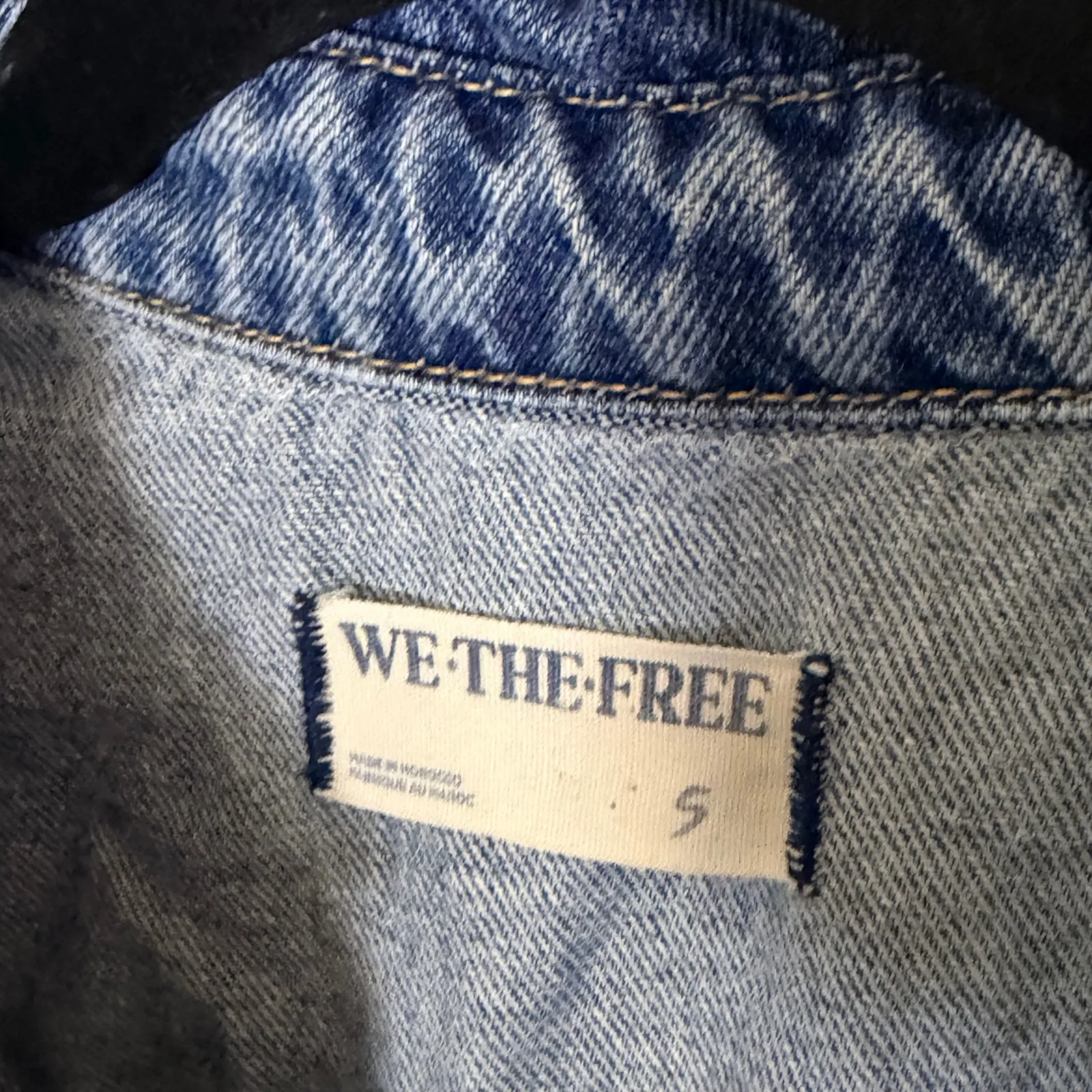 Free People Marci Denim Cuffed Romper - Image 4