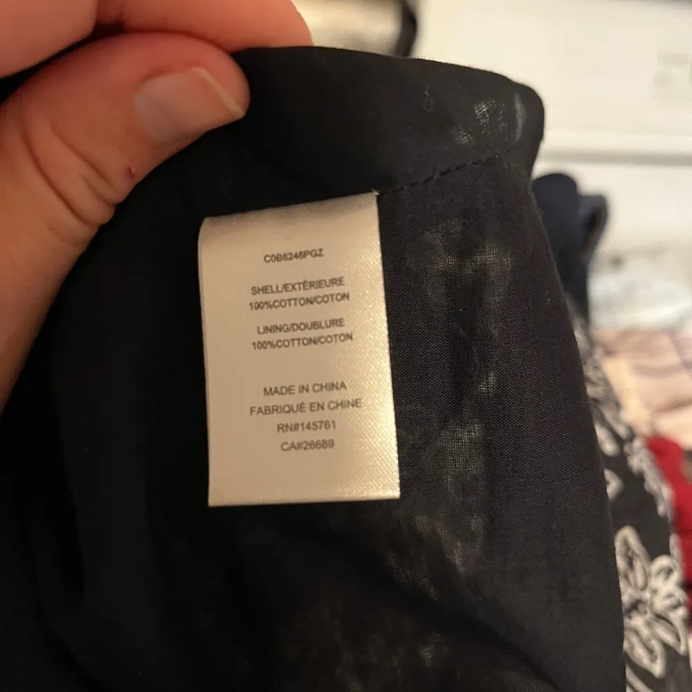 PARKER Floral Print A-line Cotton Mini Dress Black Aurora - Image 6