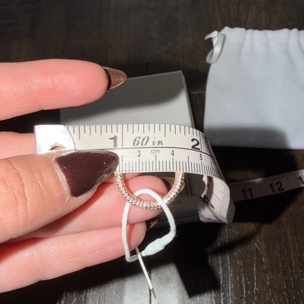 NIB Rachel Parcell Gold Pave Band - Size 5 - Image 5