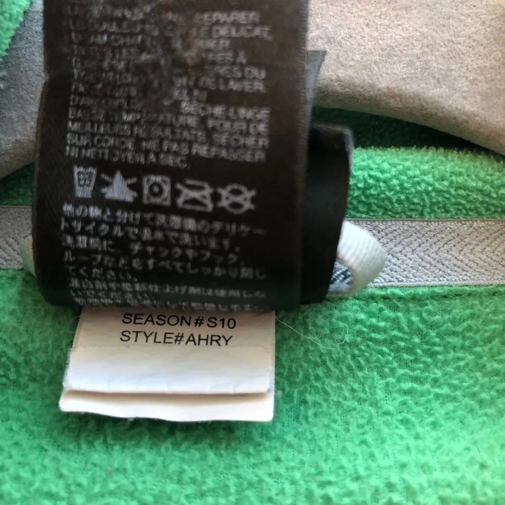 The North Face Fleece Kelly Green Full Zip Up Jacket Sz S GUC Pockets Embroidery - Image 15