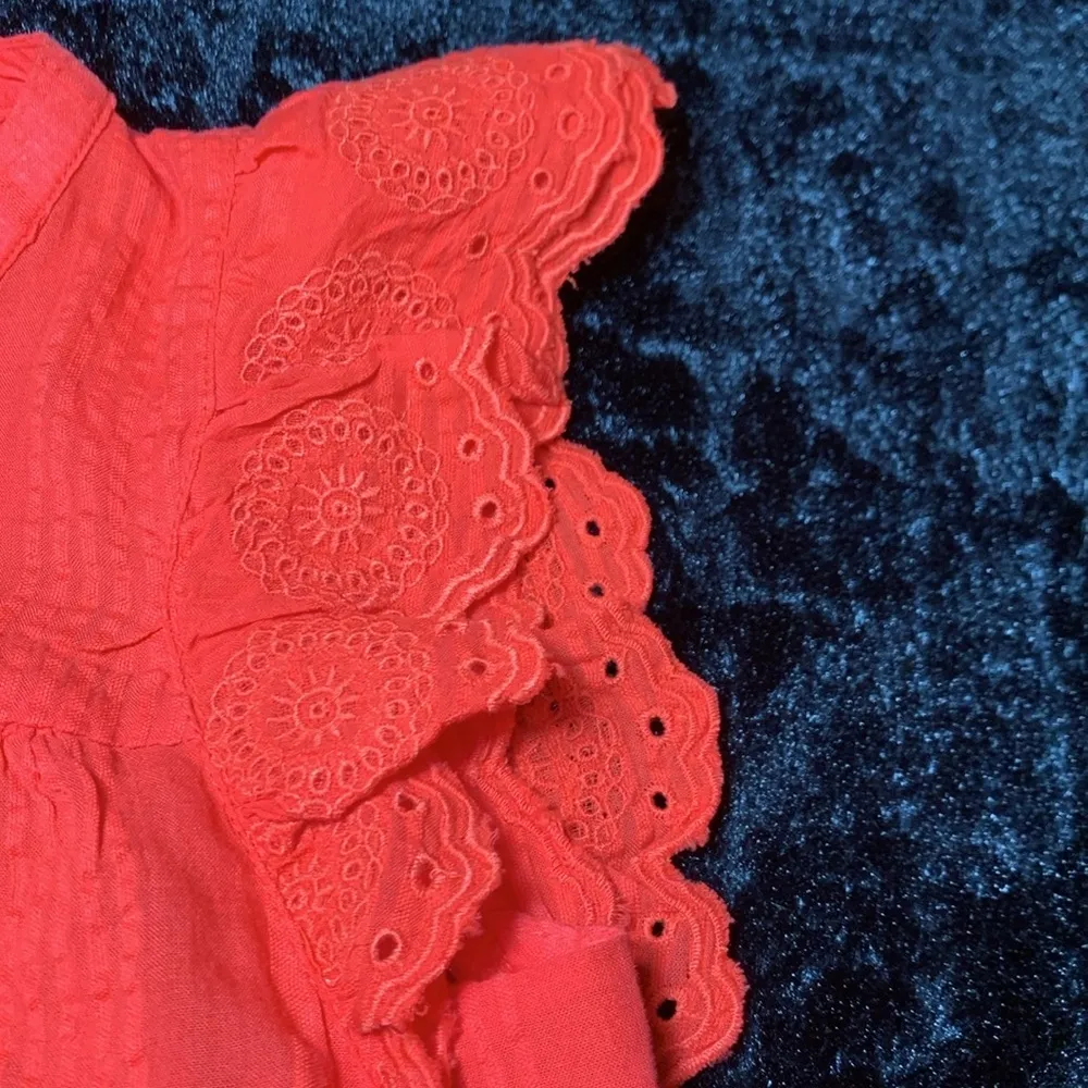 Women's LOFT Ann Taylor Striped Ruffle Sleeve Tie Neck Top Size XS Petite NWT - Image 9