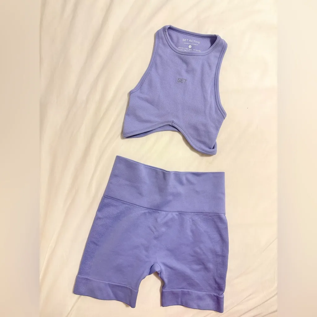SET Active Sculptflex Periwinkle Workout Set (comes with both pieces) - Image 3