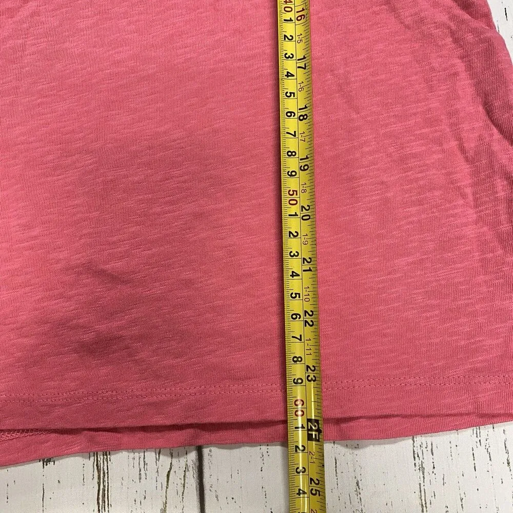 Talbots Top Womens Medium Embroidered Square Neckline Tee - Image 8