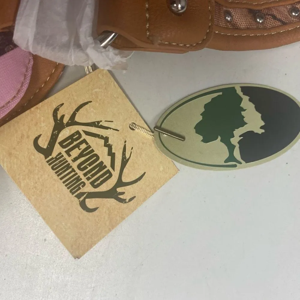 MOSSY OAK Women’s Concealed Carry Cross Stud Handbag Pink Brown 15X5X8.5 NEW - Image 10