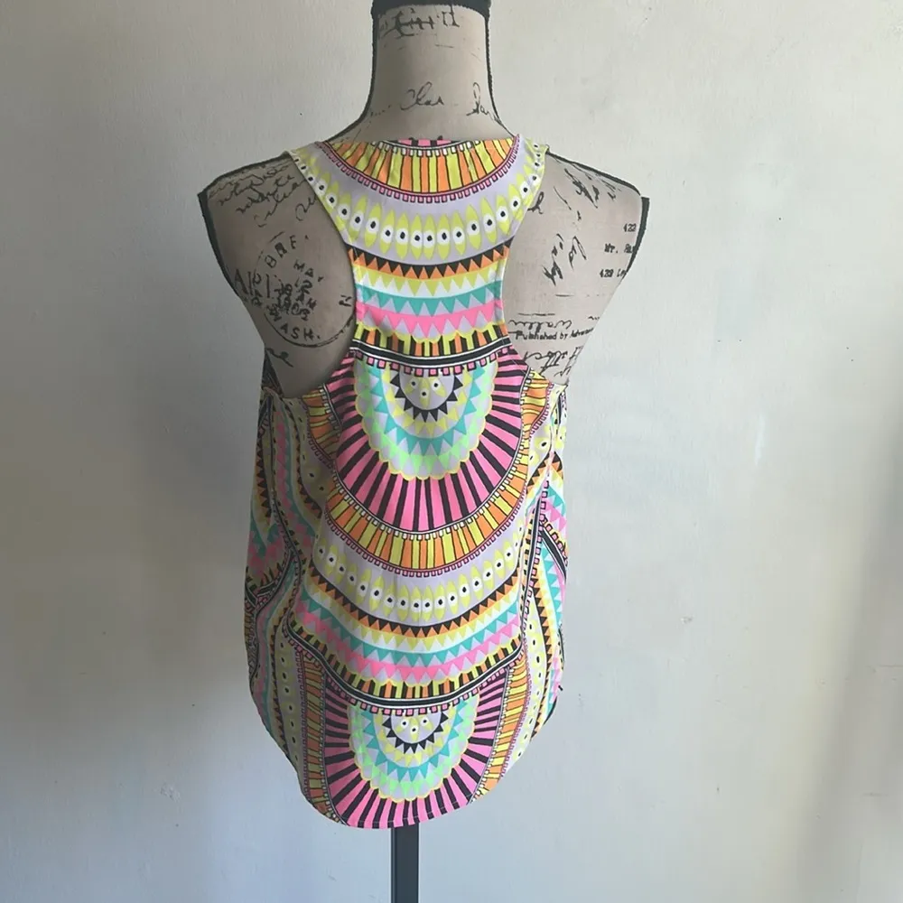 Mara Hoffman Aztec Print Colorful Tank Top Size Small - Image 8