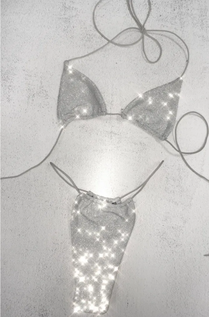 Samunsboutique MICRO BIKINI SET IN SPARKLE FABRIC - Image 2