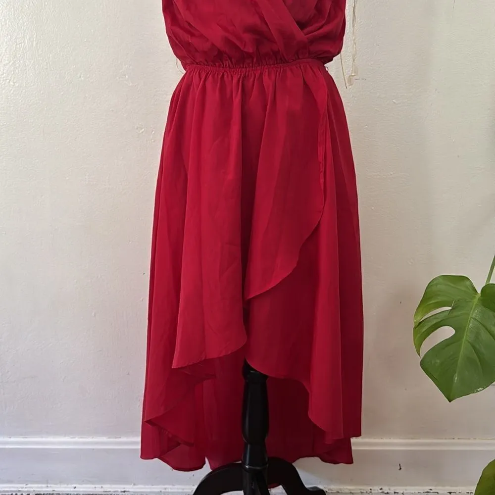 Hollywould  Red High Low Red dress NWT - Image 6