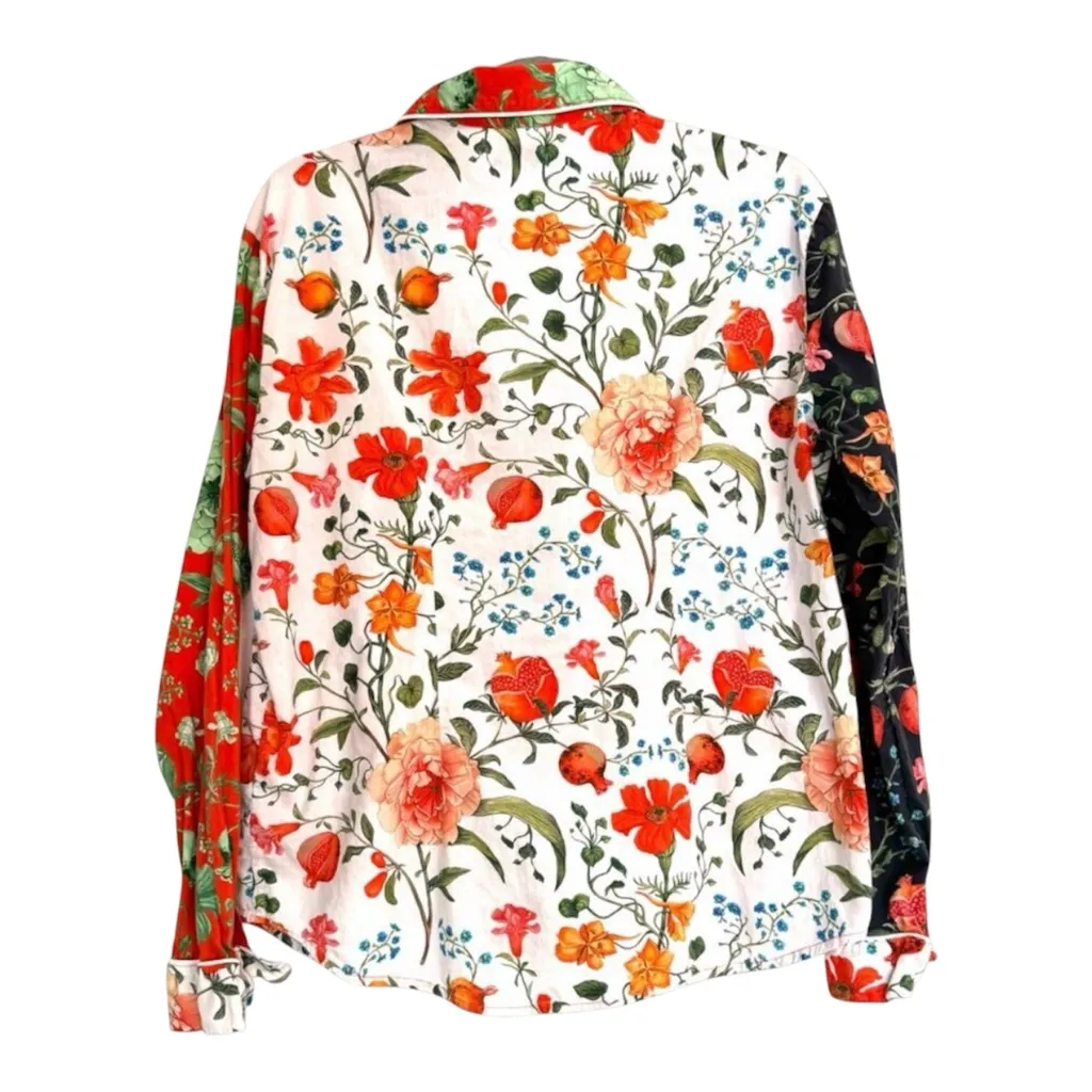 Desmond & Dempsey Persephone Print organic cotton PJ Top Size Small - Image 12