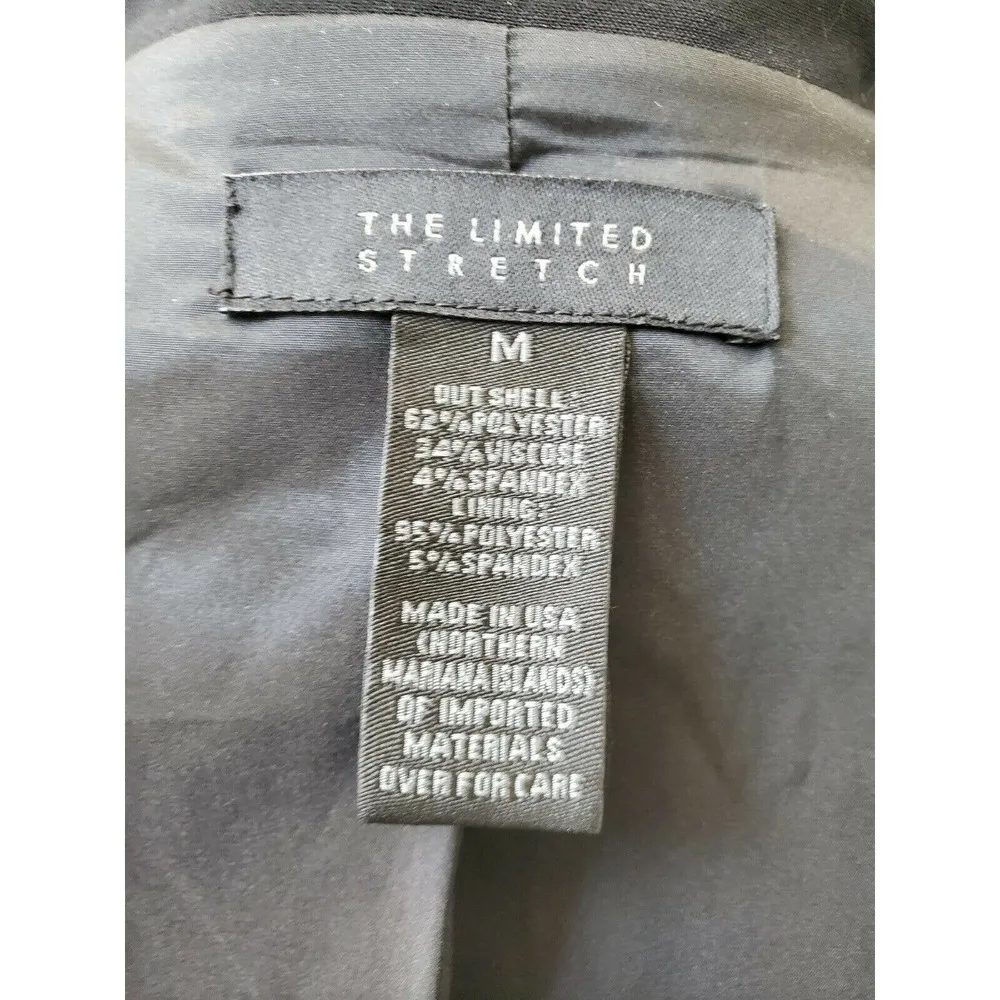 The Limited Stretch Women's Black Polyester Long Sleeve Single Breasted Blazer M - Image 9