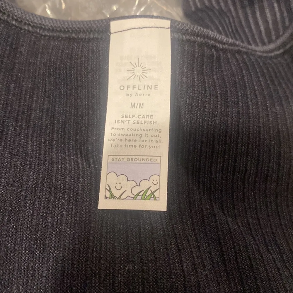 Aerie Offline Sidewalk Seamless Ribbed Long Sleeve Top medium NWT - Image 5