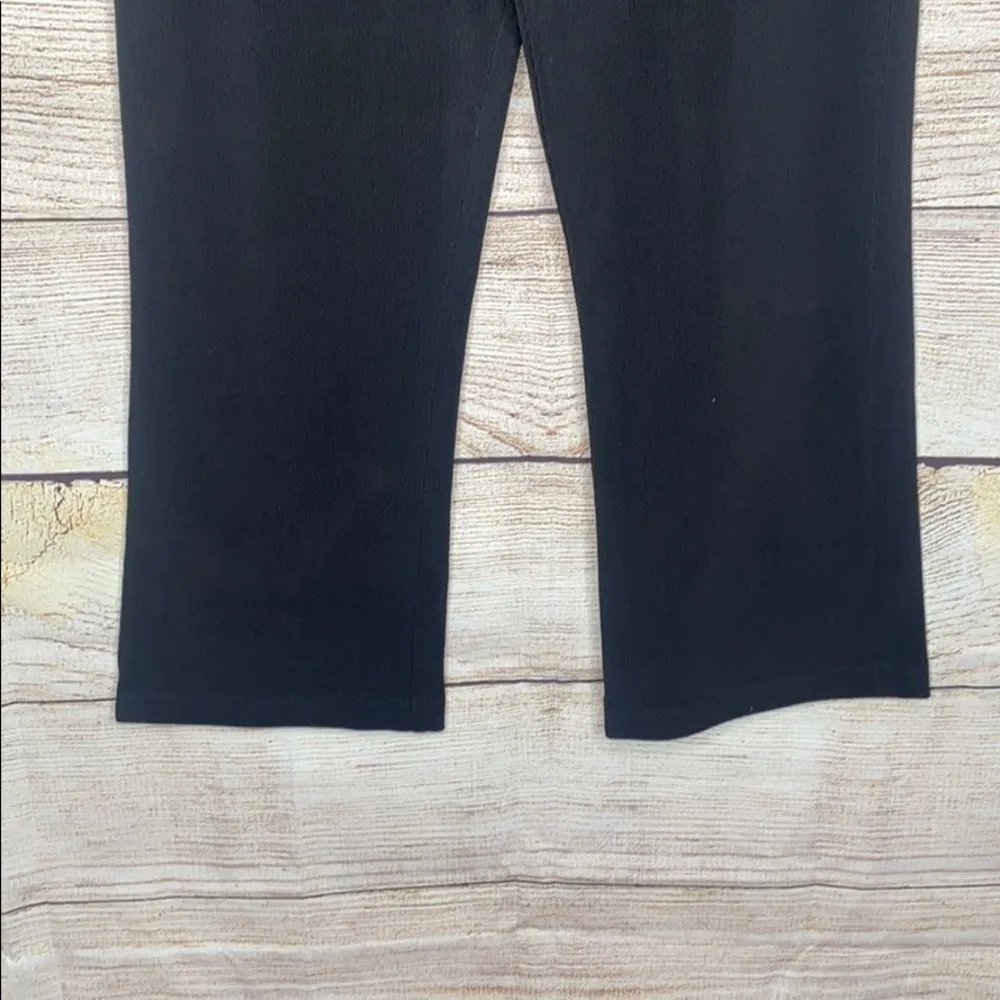Equestrian Black Leggings Flare Large Black - Image 3