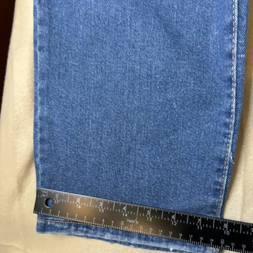 Crown & Ivy Jeans, High Rise Vintage Straight, Women's Size 16R, Blue Denim - Image 11