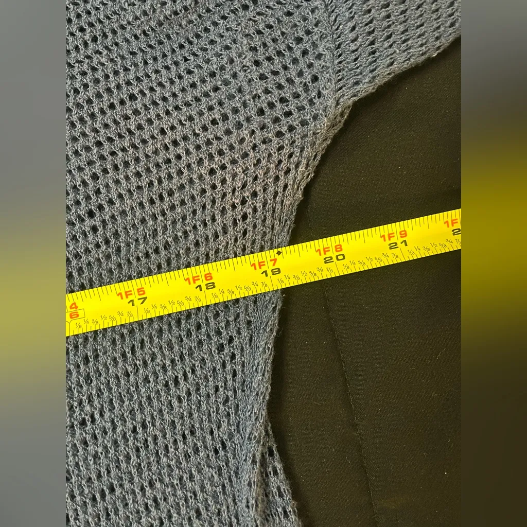 Stile Benetton Women’s Open Knit Mesh Sweater Blue Size none - Image 7