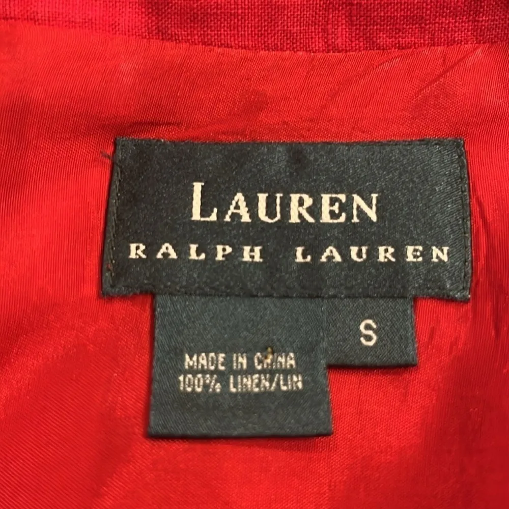 Ralph Lauren LRL vintage 100% linen shirt jacket S - Image 6