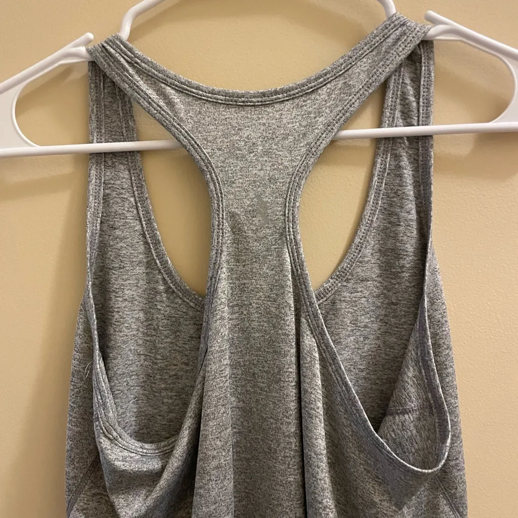 Icyzone Athletic Athleisure Racerback Tank Top Stretchy Heather Gray Large - Image 8